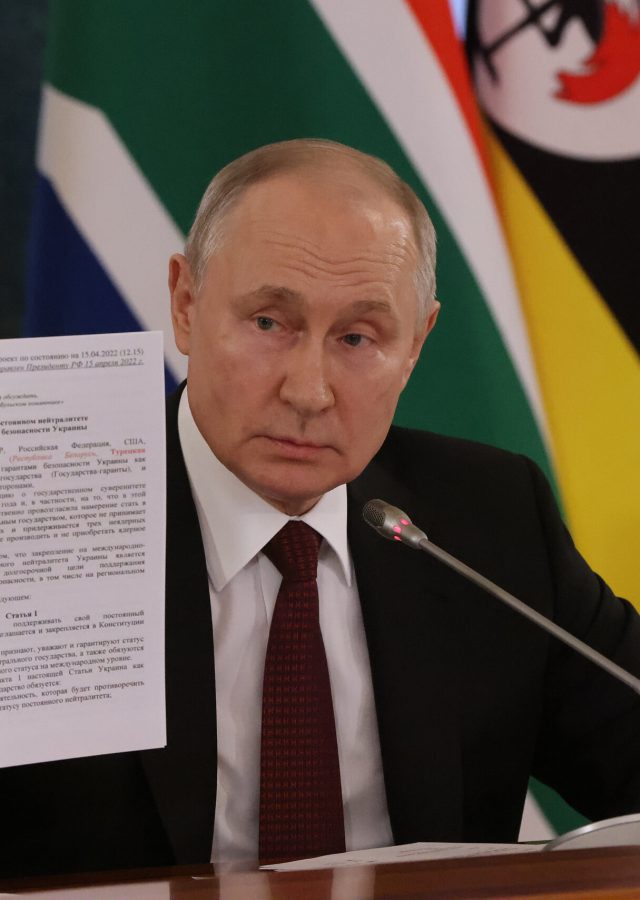 President Putin Of Russia Meets With African Leaders