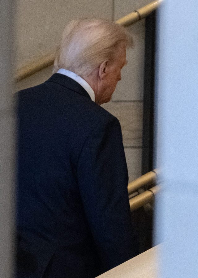 WASHINGTON, DC - JANUARY 20: U.S. President Donald Trump departs after participating in a Reviewing the Troops Ceremony